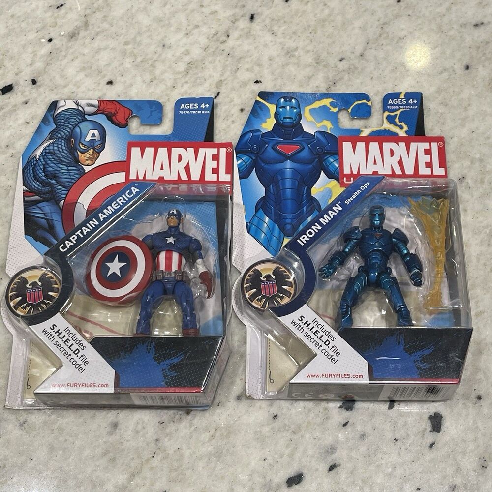 CAPTAIN AMERICA S.H.I.E.L.D. #012 Iron Man 009 Marvel Universe Action Figure Lot